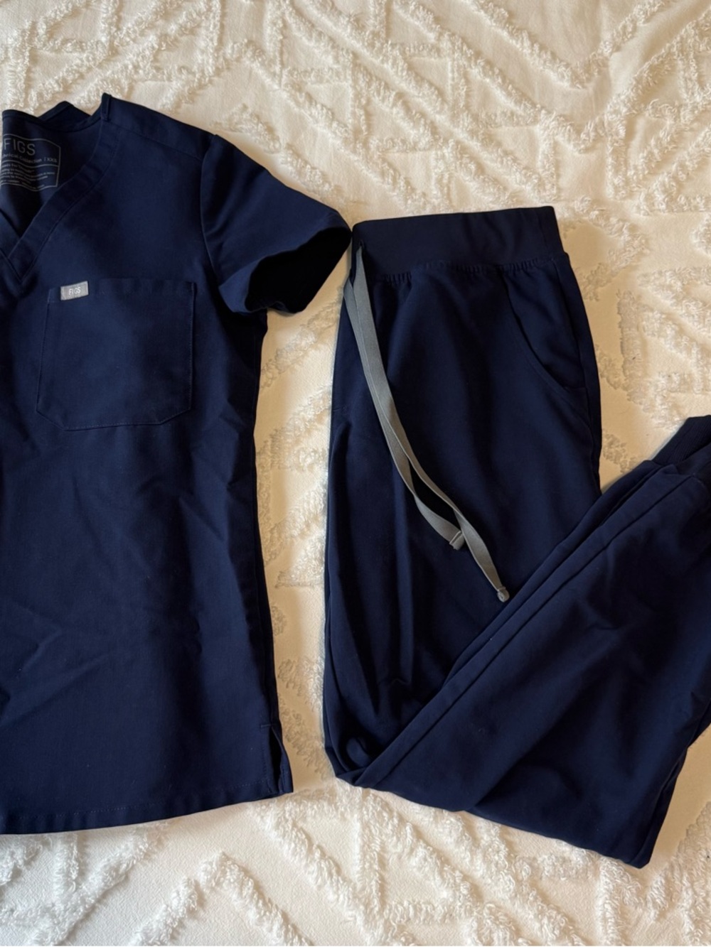 Figs Navy Scrub Set